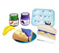 Little Tikes Creative Chef Peanut Butter & Jelly Kit - with Make-It Mix Play Sand, 10 Accessories, Realistic Pretend Play Sandwich Maker, NOT EDIBLE, Suitable for Boys and Girls Ages 3+