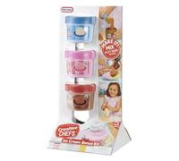 LITTLE TIKES Creative Chefs Ice Cream Kit - Pretend Play Creamery, with Realistic Toy Ingredients, for Boys and Girls Ages 3+, NOT EDIBLE