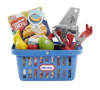 little tikes Creative Chefs Shopping Basket - Pretend Play Grocery Basket, Easy-to-Carry Toy, Suitable for Boys and Girls Ages 18 Months+