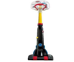Little Tikes Easy Store Basketball Set - Outdoor Summer Fun - Height Adjustable, Self- Entertaining - Active Play - Includes Junior Ball, For Toddlers 12 Months to 6 Years Plus - Large