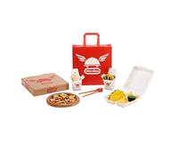 Little Tikes First Food Delivery Set - Realistic Pretend Play Toy with 200+ Accessories Including Tacos, Pizza, Noodles, & More - Encourages Imagination & Creativity - For Kids Ages 3+