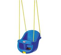 Little Tikes High-Back Toddler Swing - With Adjustable Safety Seat Belt & Locking T-Bar, Blue