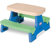 Little Tikes Junior Picnic Activity Table for Children - Seats Up to 4 - For Building, Homework or Play Indoor or Outdoor, For Ages 18 Months to 5 Years