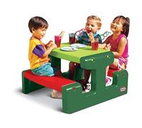 Little Tikes Junior Picnic Table Seats Up to 4 - For Homework, Projects, & Play - Evergreen
