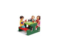 Little Tikes Junior Picnic Table Seats Up to 4 - For Homework, Projects, & Play - Evergreen