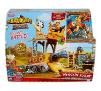 Little Tikes Kingdom Builders - Wreckin Roller Featuring Bashers Leader Captain Cannonblast with 25+ Roller Pieces Including Dropping Balcony, Shooting Iron Fist, Cannon & Many More - Kids Ages 3+