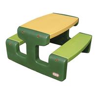 Little Tikes Large Picnic Table - Seats Up to 6 - For Homework, Projects, & Play - Evergreen