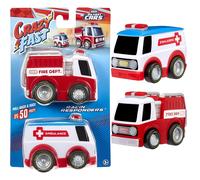 Little Tikes My First Cars Crazy Fast Cars - RACIN' RESPONDERS 2-PACK - Emergency Themed Pullback Toy Vehicles - Travels Up to 50ft / 15m - Realistic Design - Encourages Imagination - For Kids Ages 2+