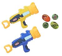 Little Tikes My First Mighty Blasters Battle Blasters 2 Pack - Interactive Fun for Toddlers - Includes Cut Out Monster Target & 4 Soft Power Pods - Ages 3+ Years - 2 Pack