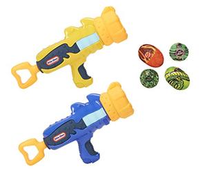 Little Tikes My First Mighty Blasters Battle Blasters 2 Pack - Interactive Fun for Toddlers - Includes Cut Out Monster Target & 4 Soft Power Pods - Ages 3+ Years - 2 Pack