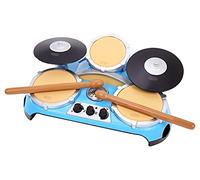 little tikes My Real Jam Drum Set - Toy Drums with Drumsticks & Case - Four Play Modes, Volume Control, Bluetooth Connectivity - Encourages Imaginative & Creative Play - For Kids Ages 3+