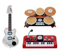 Little Tikes My Real Jam First Concert Set - Electric Guitar, Drums, and Keyboard with Cases - 4 Play Modes, Volume Control, Bluetooth Connectivity - Encourages Imaginative Play - For Kids Ages 3plus