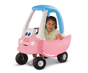 Little Tikes Princess Cozy Coupe Car - Ride-On with Real Working Horn, Clicking Ignition Switch, & Fuel Cap