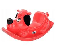 Little Tikes Rocking horse, active play for toddlers, one-face handles with grip and stable saddle for safety, robust construction, dog, red
