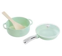 Little Tikes Sweet Spaces Pots & Pans Set - Sea Foam Toy Cookware with Pot, Pan and Accessories, Cooking Activities for Children Ages 3+ Years