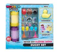 little tikes Wonder Factory Never Dry Floating Dough Ducky Set - Includes 2 Tubes of Dough, 2 Unique Colours, Never Dries Out, No Gluten, Floats in Water, Creative Play for Children