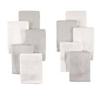 Little Treasure 10 Piece Rayon from Bamboo Washcloths, Gray & White