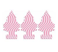 Little Trees Air Freshener Tree LTZ066 Bubble Gum Fragrance For Car Home Boat Caravan - Triple Pack