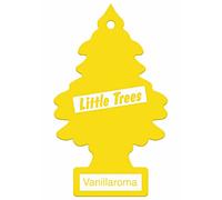 Little Trees Air Freshener Tree MTR0001B Vanillaroma Fragrance For Car Home Boat Caravan - 24 Pack, Yellow