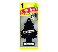 Little Trees Air Freshener Tree MTR0004B Black Ice Fragrance For Car Home Boat Caravan - 24 Pack