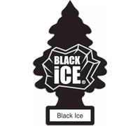 Little Trees Air Freshener Tree MTR0004B Black Ice Fragrance For Car Home Boat Caravan - 24 Pack