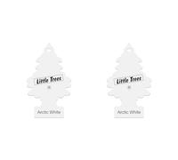 Little Trees Air Freshener Tree MTR0061 Arctic White Fragrance For Car Home Boat Caravan - Single Pack (Pack of 2)