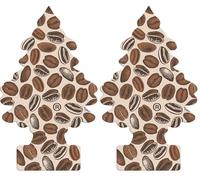 Little Trees Air Freshener Tree MTR0089, Cafe Fragrance (Pack of 2)