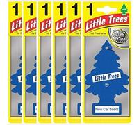 Little Trees Air Freshener Tree MTZ02 New Car Fragrance For Car Home Boat Caravan - Six Pack, Blue