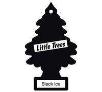 Little Trees Air Freshener Tree MTZ04 Black Ice Fragrance For Car Home Boat Caravan - Six Pack
