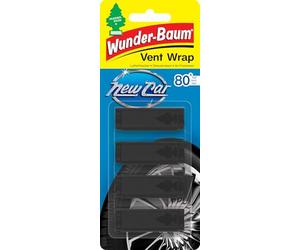 Little Trees Arbre Magique Vent Wrap Invisible New Car Perfumed Air Freshener Super Long Lasting Scent for Car, Home, Office, etc, Black
