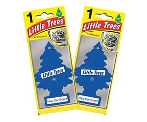 LITTLE TREES Car Air Freshener Twin Pack - New Car
