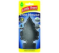 Little Trees Tree House Tree-Shaped Air Freshener Holder, Black, Single Item