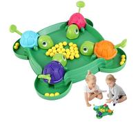 Little Turtle Eating Beans Game - Interactive Hungry Turtle Board Game | 4-Player Educational Tabletop Games With Moving Turtļe Mouths, Quick Reflexes And Parent-Child Fun