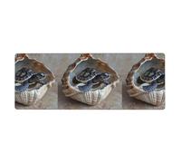 Little Turtle in The Conch Printed Extra Large Mouse Pad 12x31.5in for Office, Gaming, and Learning - Durable, Comfortable, and Environmentally Friendly