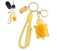 Little Turtle Keychain - Glow-in-The-Dark Little Turtle Keyring Purse Charm | Marine Animals Turtle Doll Keychain for Backpacks, Purses