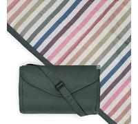 Little Unicorn Chroma Rugby Stripe Indoor/Outdoor Blanket | 100% Polyester | Water Resistant | Easy to Clean | Easy to Carry Material | Babies and Toddlers | Washable