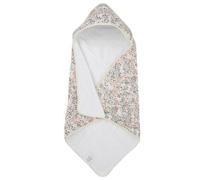 Little Unicorn Cotton Muslin & Terry Infant Hooded Bath Towel | 100% Cotton Muslin & Terry | Extra Soft and Absorbent | Newborn, Baby | Unisex | 30” x 30” | Pressed Petals