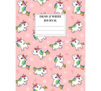 Little Unicorn - Draw and Write Journal: Kids' Primary Composition Notebook with Picture Space | Half-Page Primary Ruled (Dotted Midline) | 100 Pages ... for Girls (Little Noodlings ~ Little Unicorn)