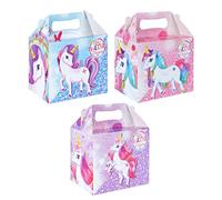 LITTLE UNICORN DREAMS Birthday Party Boxes Childrens Fun Picnic Food Meal Box (50 Boxes)