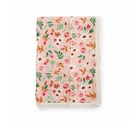 Little Unicorn Newborn Receiving Quilt | Ultra- Soft, Multi-Layered Muslin Fabric | Gift for Newborns & on-The-go (Vintage Floral)