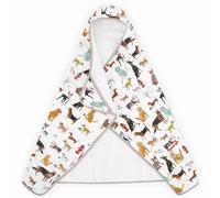 Little Unicorn | Premium Quality 100% Cotton Big Kid Hooded Towel with Cozy Hood and Pockets | Ultra-Soft Terry Cloth in the Lining | 2-5 years 42''x47 Gift Box ( Woof )