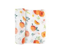 Little Unicorn | Premium Quality, Multi-Purpose, 100% Cotton Muslin Baby Swaddle Blanket | Single 120x120cm (Georgia Peach)