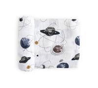 Little Unicorn | Premium Quality, Multi-Purpose, 100% Cotton Muslin Baby Swaddle Blanket | Single 47"x47" (Planetary)