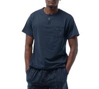 LITTLE UNICORN V2582 - Classic Short Pyjamas Man man color: NAVY size: XXXL