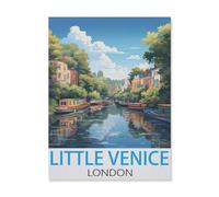 Little Venice London，Retro Metal Tin Sign/Plaque for Kitchen Lounge Garden Garage Pub Wall/Door(30x40cm）12x16 inch-DR74