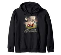Little Viking Big Adventures Boys Nordic Helmet Kids Zip Hoodie