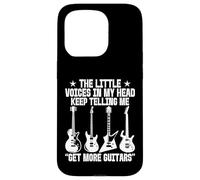 Little Voices in My Head Keep Telling Me Get More Guitars Case for iPhone 15 Pro