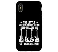 Little Voices in My Head Keep Telling Me Get More Guitars Case for iPhone X/XS
