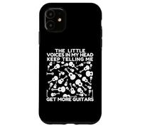 Little Voices in My Head Keep Telling Me to Get More Guitars Case for iPhone 11