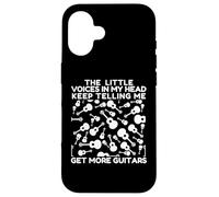Little Voices in My Head Keep Telling Me to Get More Guitars Case for iPhone 16